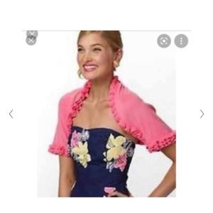 Lilly Pulitzer Easter Ruffle Shrug Sweater